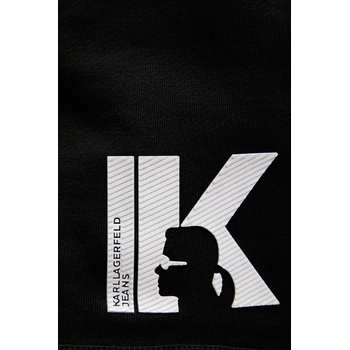 Karl Lagerfeld Jeans Къс панталон Karl Lagerfeld Jeans в черно с апликация с висока талия A3W10125 (A3W10125)