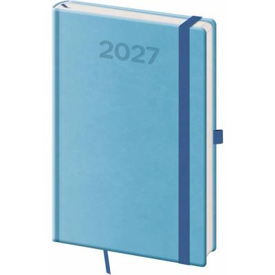 Helma 365 Print Pop A5 týdenní 2027 světle modrý