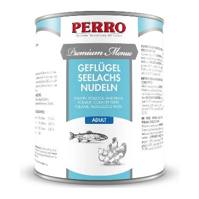 Perro Premium Menue Adult Hydina treska a rezance 820 g