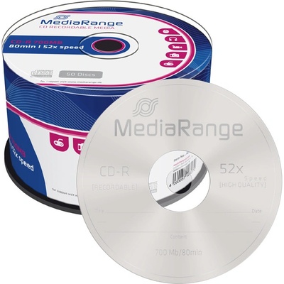 Mediarange CD-R 700MB 52x, 50ks
