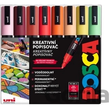 Posca PC-5M Letný mix teplých tónov 8 ks