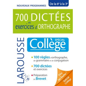 700 dictées et exercices d'orthographe, spécial collège | André Vulin (ISBN: 9782036024489)
