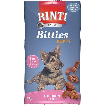 RINTI Extra Bitties Puppy пиле и патица 75 г