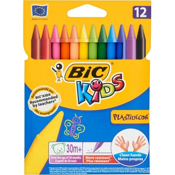 Plastidecor Voskovky 12 farieb Bic