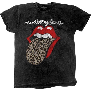 The Rolling Stones Риза Leopard Tongue Unisex Black L (RSTS159MDD03)