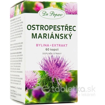 Dr. Popov Pestrec mariánsky 60 kapsúl