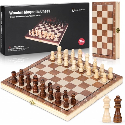 Magnetické šachy 3v1 29x29cm