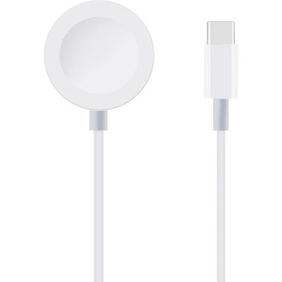 USB-C кабел с магнитен конектор за зареждане на Apple Watch (100 см) (бял) - OBALME Apple Watch Inductive Cable (OMAW25CWH)