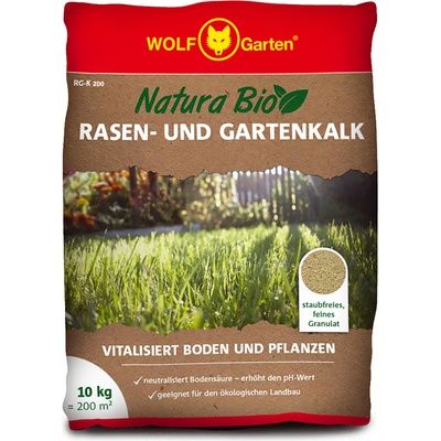 WOLF-Garten Natura Bio Organické vápenaté na trávnik a do záhrady 10 kg