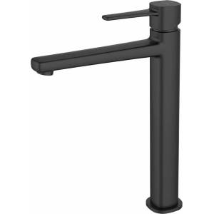 INVENA Висок смесител за умивалник Invena Glamour, черен (BU-02-W04-V)