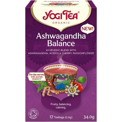 Yogi Tea Bio Rovnováha Ashwagandhy 17 x 2 g