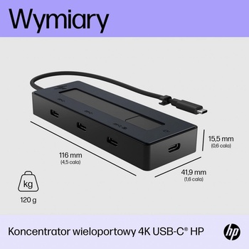 HP 4K USB-C Multiport Hub 6G842AA