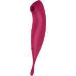 Satisfyer Twirling Pro - вибратор за клитор с управление чрез приложение (червен)