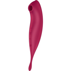 Satisfyer Twirling Pro - вибратор за клитор с управление чрез приложение (червен)