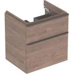 Geberit Smyle Square - Шкаф за мивка, 58x47x62 cm, 2 чекмеджета, орех/лава 500.352. JR. 1 (500.352.JR.1)