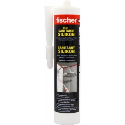 Fischer silikón sanitárny 310 g transparentná