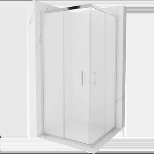Mexen Rio квадратна душ кабина 90 x 90 см, мъгла, хром - 860-090-090-01-30 (860-090-090-01-30)
