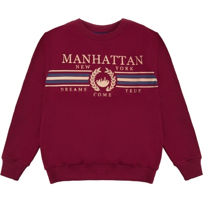 Winkiki Kids Wear chlapecká mikina Manhattan bordo