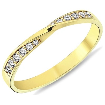 Lillian Vassago Zlatý prsten se zirkony LLV98 GR010