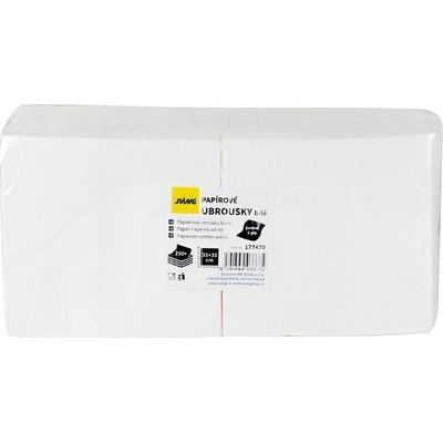 SVING Papírové ubrousky SVING 33x33 2V bílé 250ks