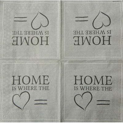 Ambiente obrúsky Home šedé 33x33cm