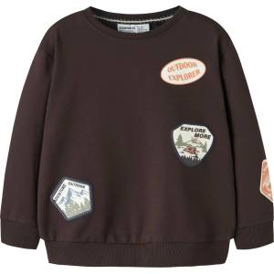 Name it Детска блуза с дълъг ръкав Name it Kid's Mole L/S Sweat Longsleeve - Chocolate Plum - размер 110 (EU) (704-6365-0114)