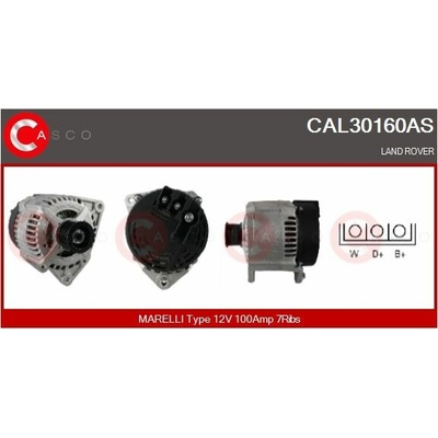 ALTERNATOR 12V 100A CAL30160AS