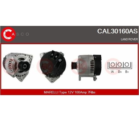 Alternátor CASCO CAL30160AS