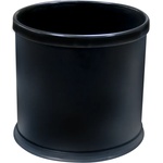 Horecano GX-024T-Кош хотелиерски с подвижен ринг за торбичка овал ЧЕРЕН 20x28xh26cm (0114160)