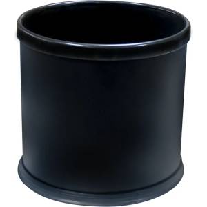 Horecano GX-024T-Кош хотелиерски с подвижен ринг за торбичка овал ЧЕРЕН 20x28xh26cm (0114160)
