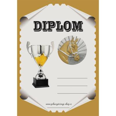 VIZINGR Koně diplom A4 č.15