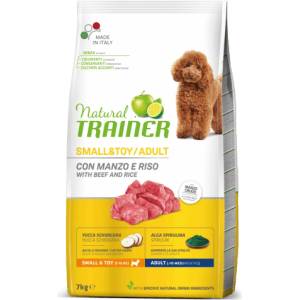 Natural Trainer Small Adult Beef&Rice суха храна за кучета - 7кг