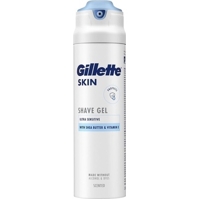 Gillette Skin Ultra Sensitive gel na holení 200 ml – Zboží Dáma