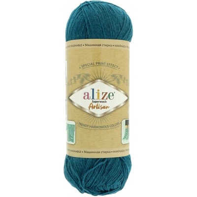 Alize Superwash Artisan 666 petrol modrá