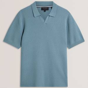 Ted Baker Блуза с яка Ted Baker Men's Short Sleeve Polo Shirt - Blue