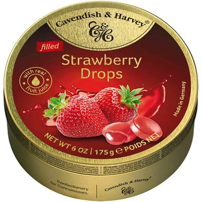Cavendish & Harvey Filled Strawberry Drops 175 g