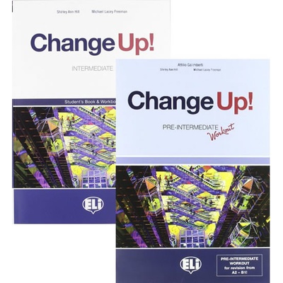 Change up! Intermediate: Student´s Book & Work Book one volume + 2 Audio CDs + pre-intermediate Workbook