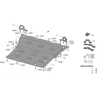 Kryt pod motor a převodovku MITSUBISHI ASX (GA_W_) - Plech - – Hledejceny.cz