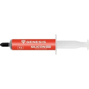 Genesis Silicon 900 8g - термопроводима паста 12.8 W/mK, сив цвят, аксесоари в комплекта (NTG-2330)