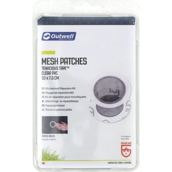 Outwell Tenacious Tape Mesh Patches Цвят: черен