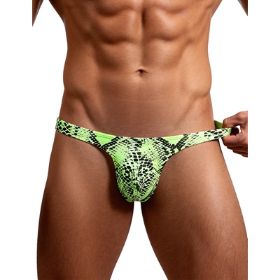 SuperLove Wild Snakeskin Men Thong 231 Green M