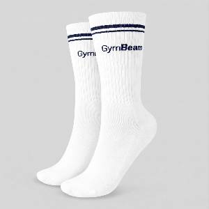 GymBeam Чорапи Crew White M