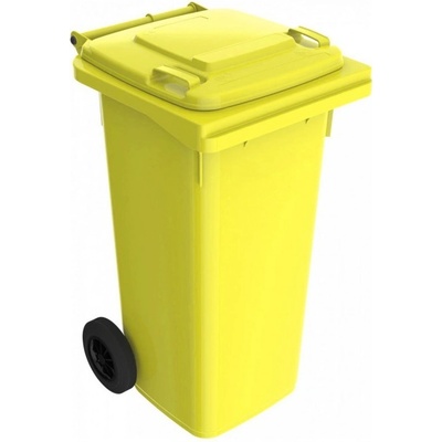HTI Plastová popelnice 120 l, žlutá