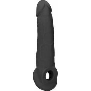 Shots Toys Пенис удължител и удебелител Realrock черен