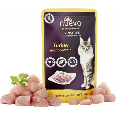 Nuevo Cat sensitive Krůtí monoprotein 85 g