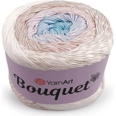 Stoklasa Bavlněná pletací příze Bouquet 250 g Balení: 1 ks, Varianta: 2 (709) béžovobílá pudrová 2 (709) béžovobílá pudrová