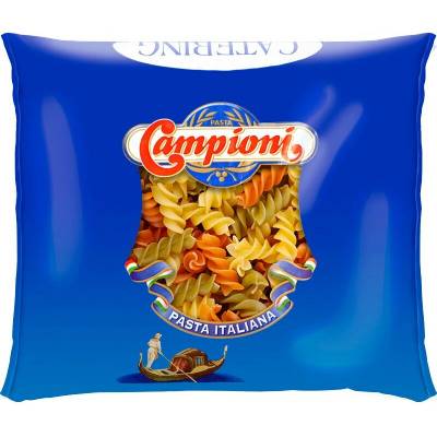 Campioni Fusilli tricolori/vřetena barevná semolinové těstoviny 5000 g
