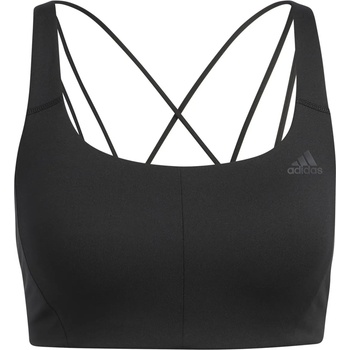 Image 1 of adidas Stud Mid Support Bra Womens - Black