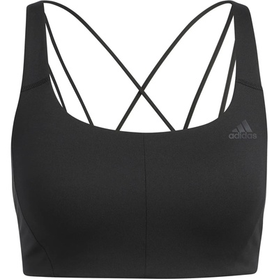 adidas Stud Mid Support Bra Womens - Black