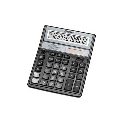 Eleven kalkulačka SDC888XBK, čierna, stolná, dvanásťmiestna